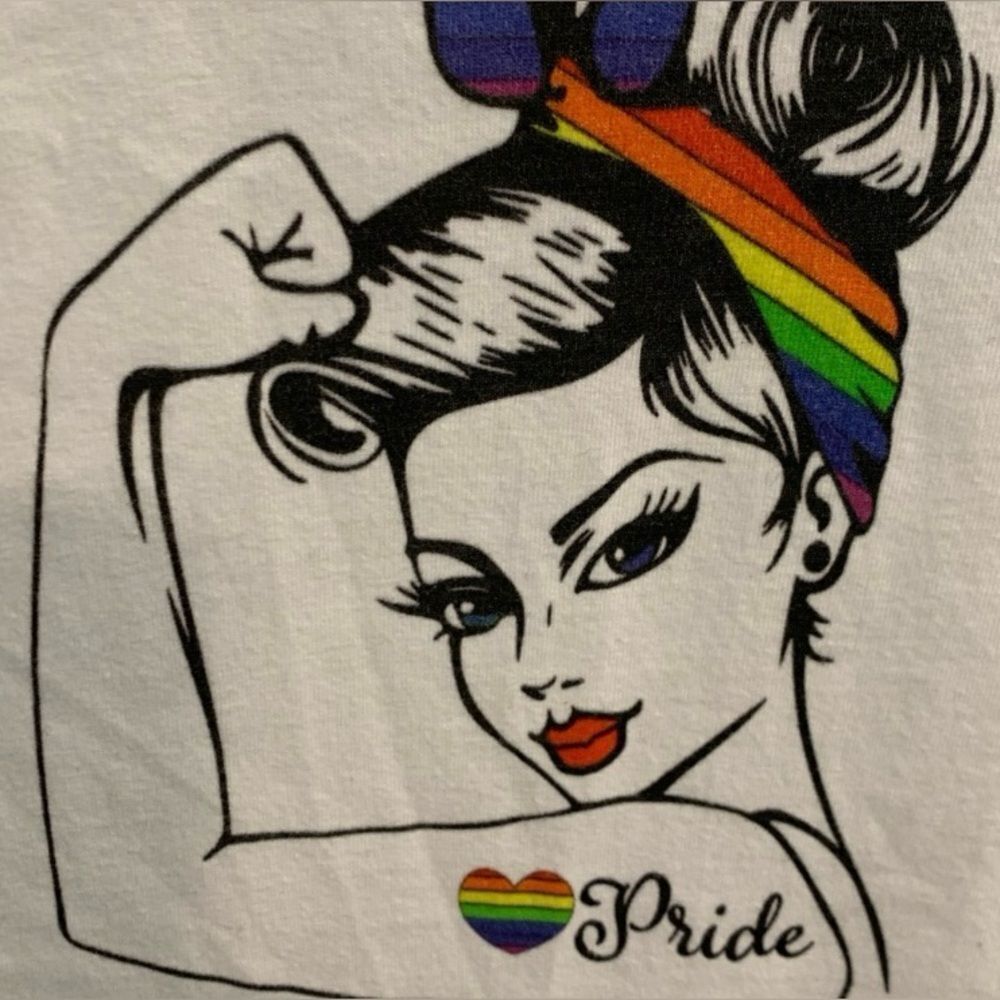 Women's Short Sleeve Pride Tee - White - Picture 6 of 11